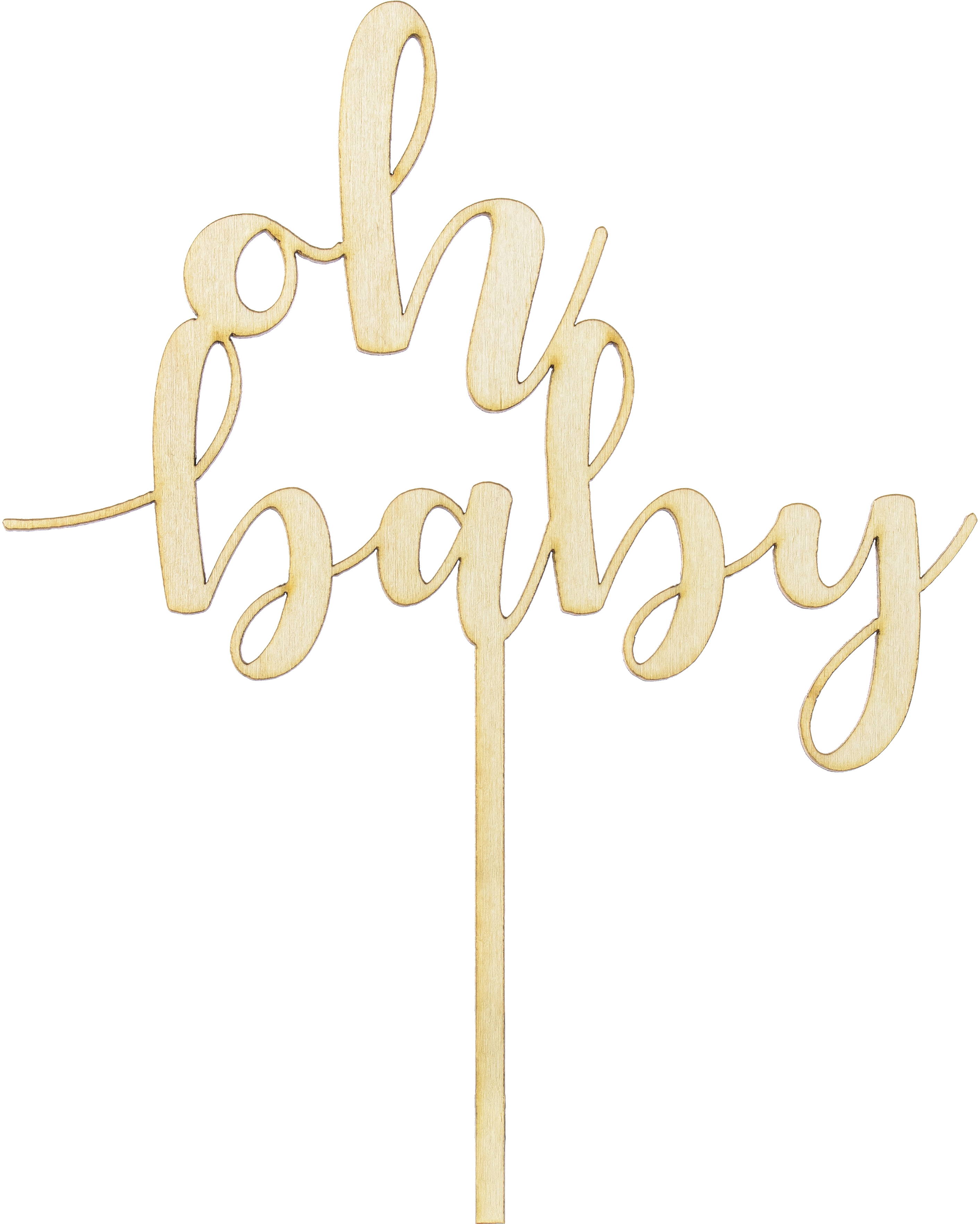 photo PARTYDECO Caketopper 17cm KPT51-100 Oh baby Bois