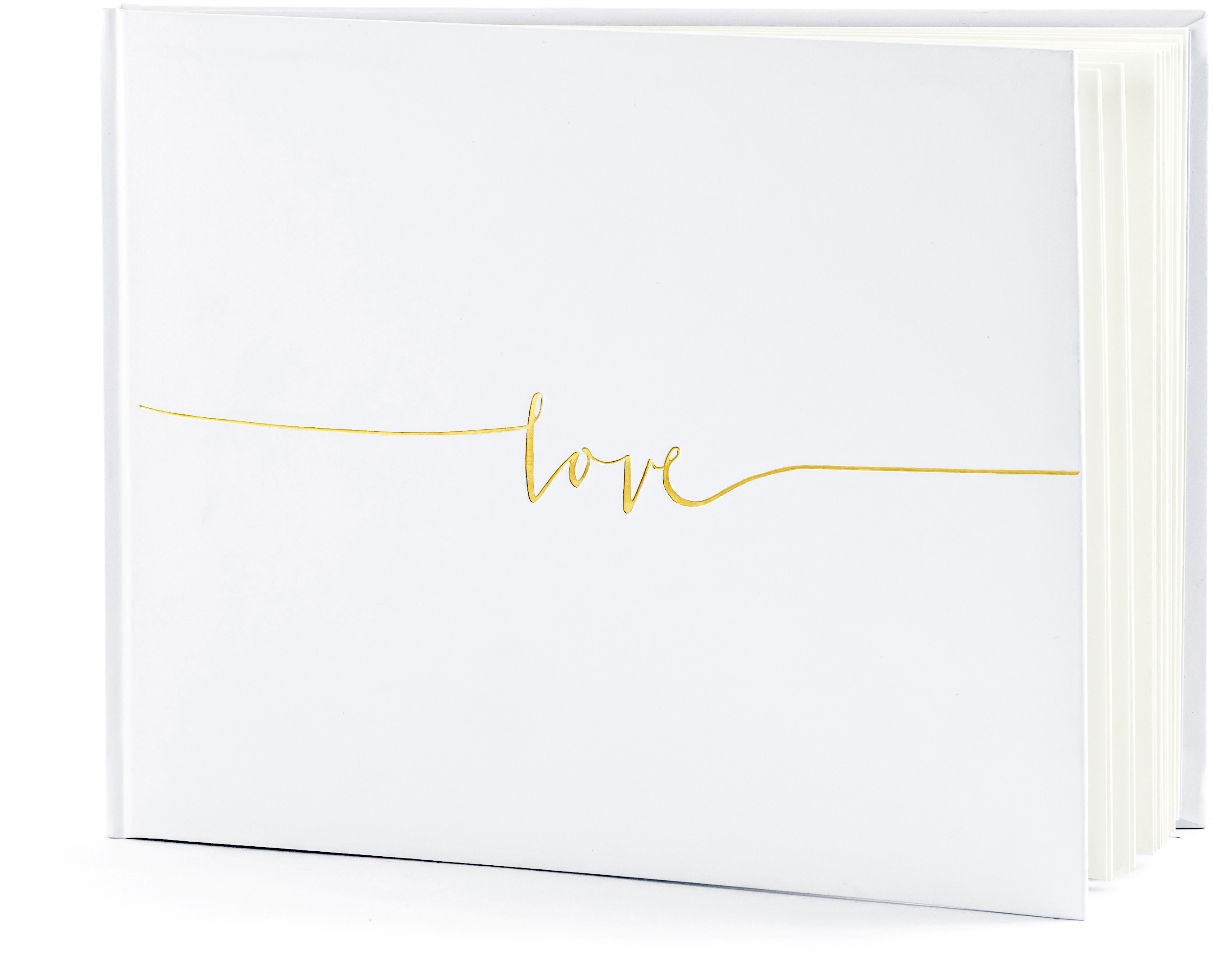 photo PARTYDECO Livre d'or 24x18.5cm KWAP47 blanc-or rose 44 pages