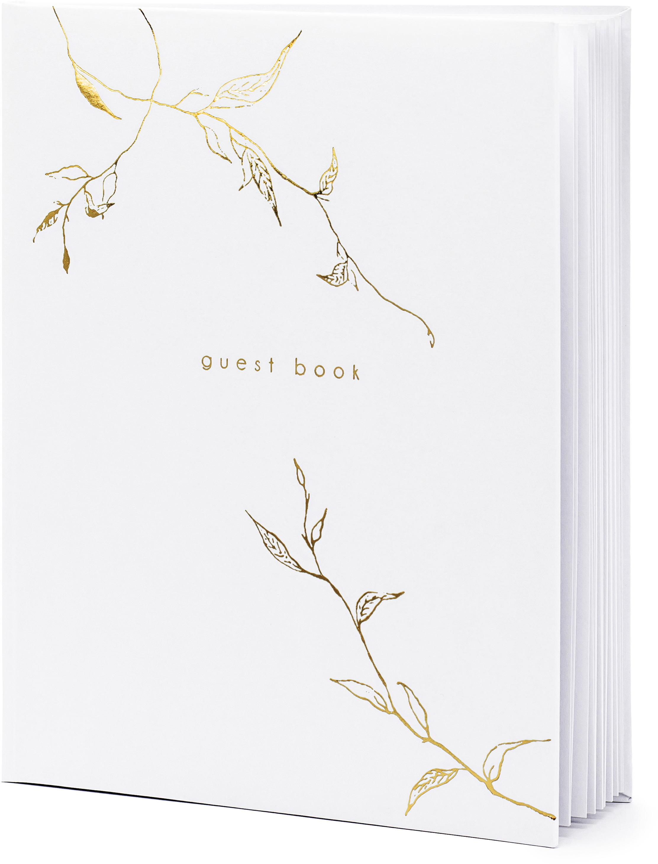 photo PARTYDECO Livre d'or 20x24.5cm KWAP56-008 blanc-or 44 pages