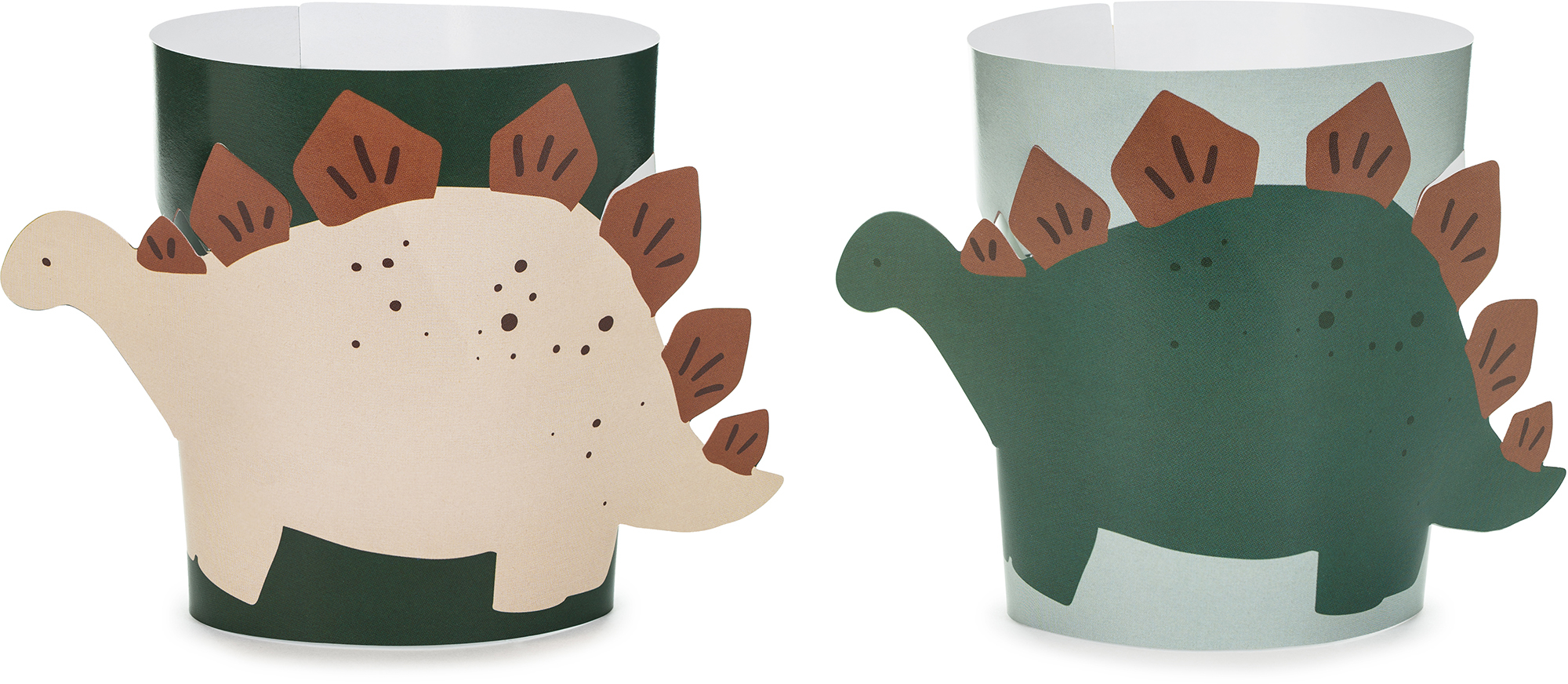 photo PARTYDECO Manchons pour gobelets NKP2 Dinosaures 6 pièces