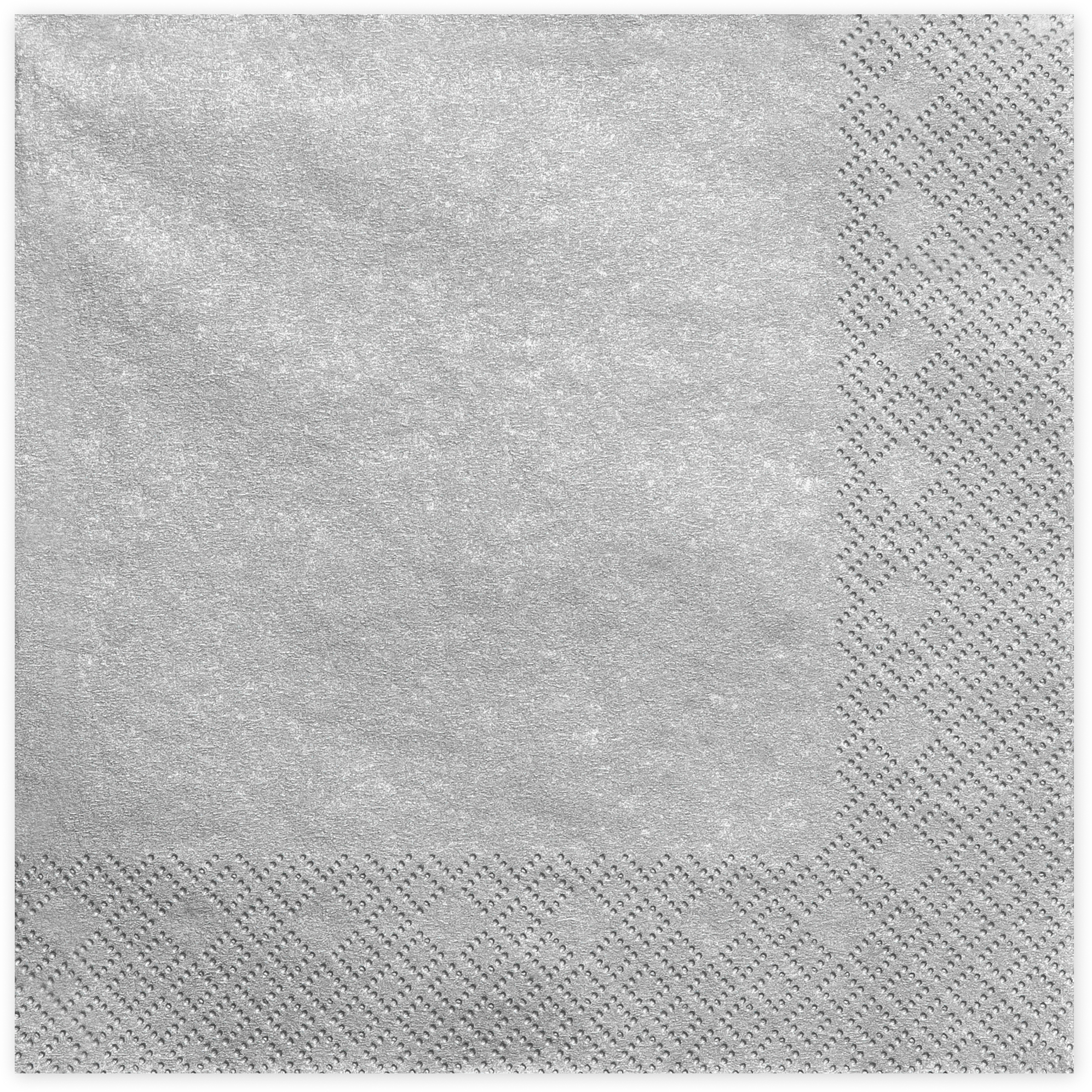 photo PARTYDECO Serviettes 33x33cm SP33-1-018ME argent 20 pièces