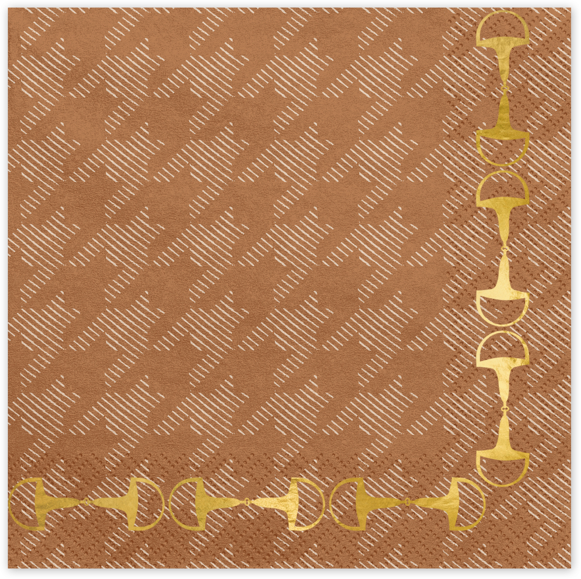 photo PARTYDECO Serviettes 33x33cm SP33-104 Étriers 12 pièces