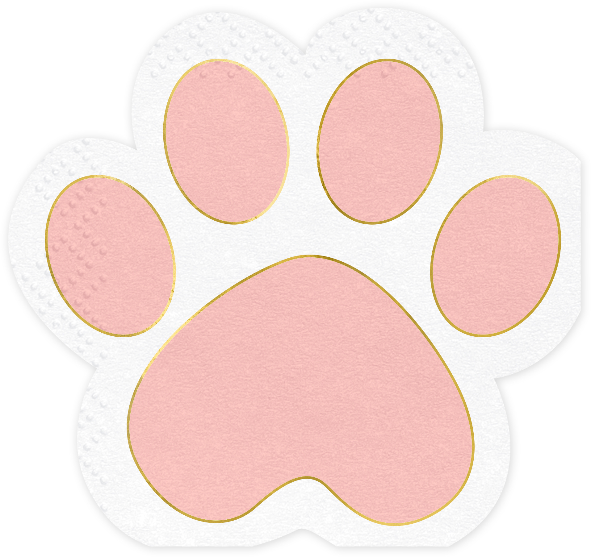 photo PARTYDECO Serviettes 15.5x14.5cm SPK38 Pattes de chat 12 pièces