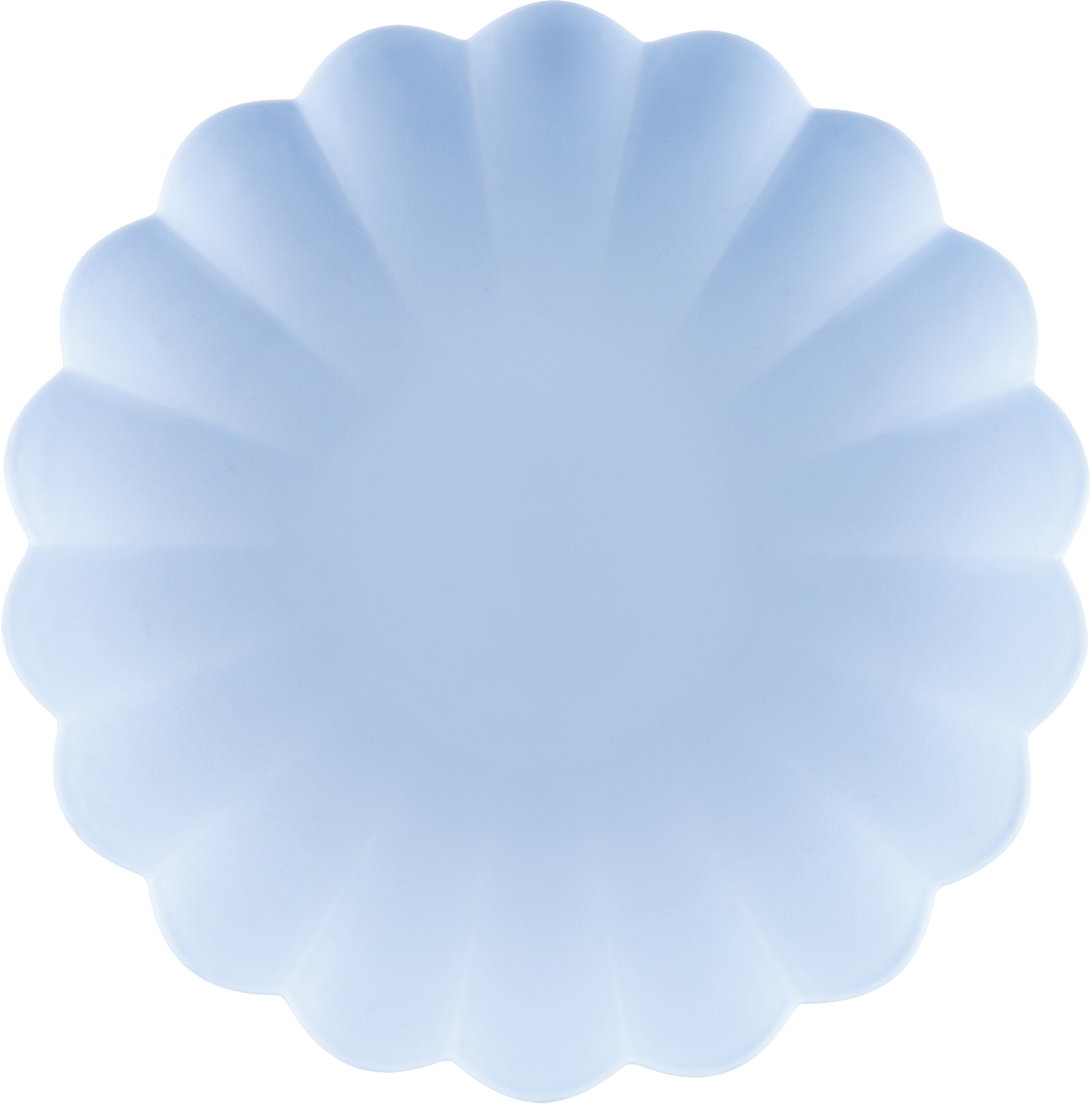 photo PARTYDECO Assiette à volants 22cm TPL1-011 bleu clair 4 pièces