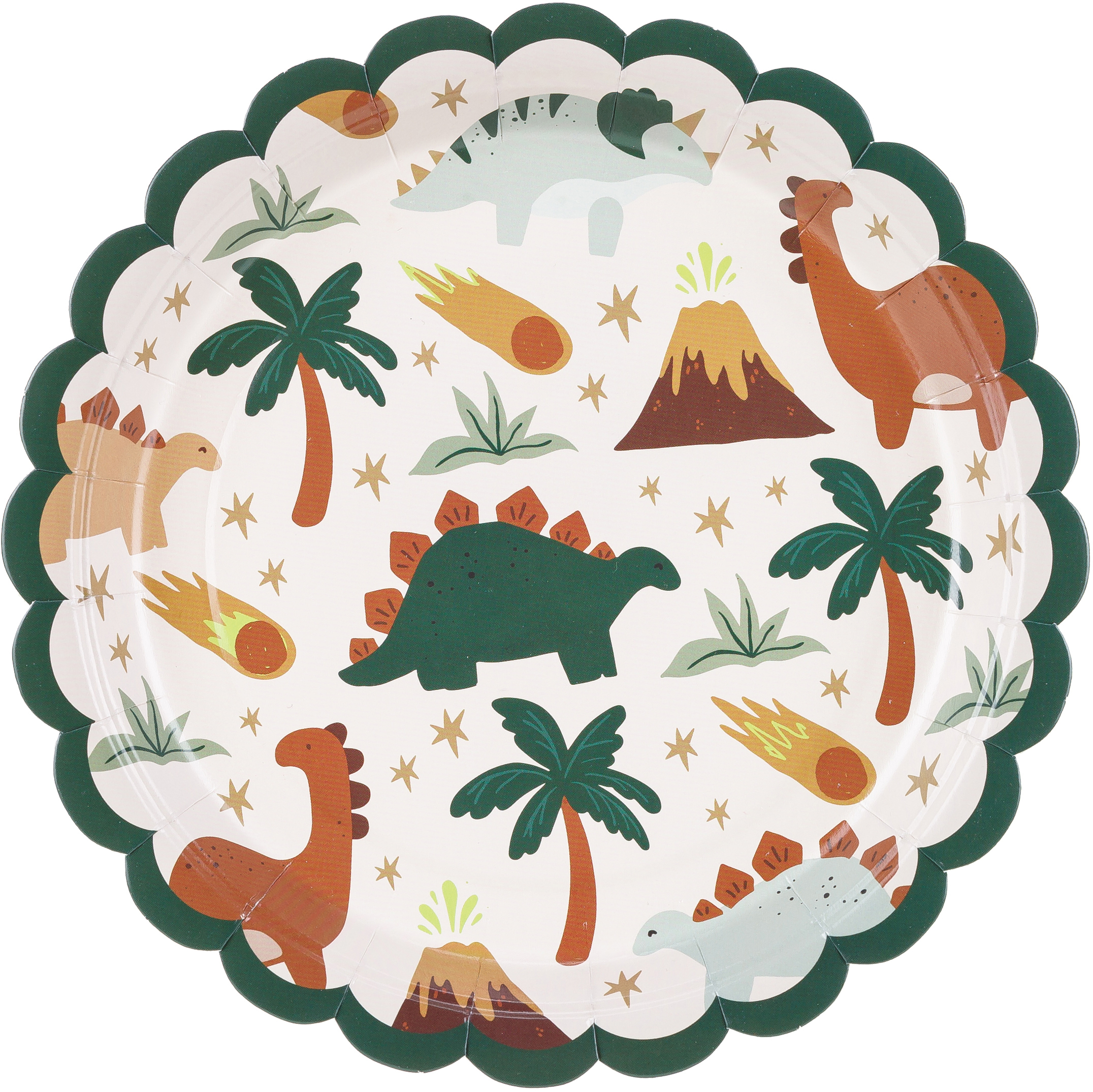 photo PARTYDECO Assiettes 18cm TPP85 Dinosaure 6 pièces
