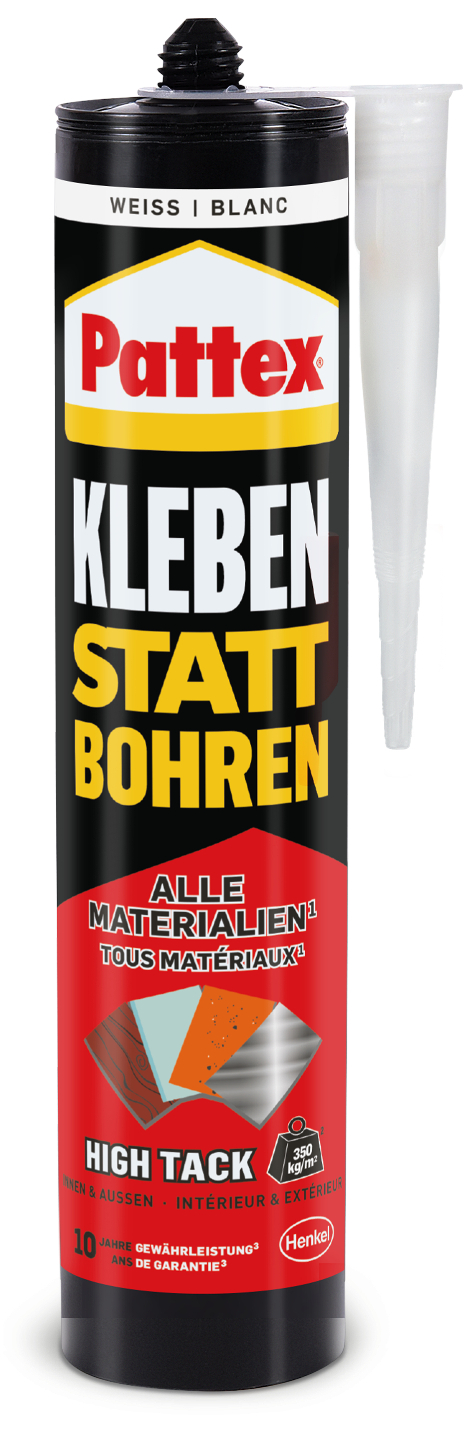 photo PATTEX Colle de montage High Tack 45-900-357 blanc 440g