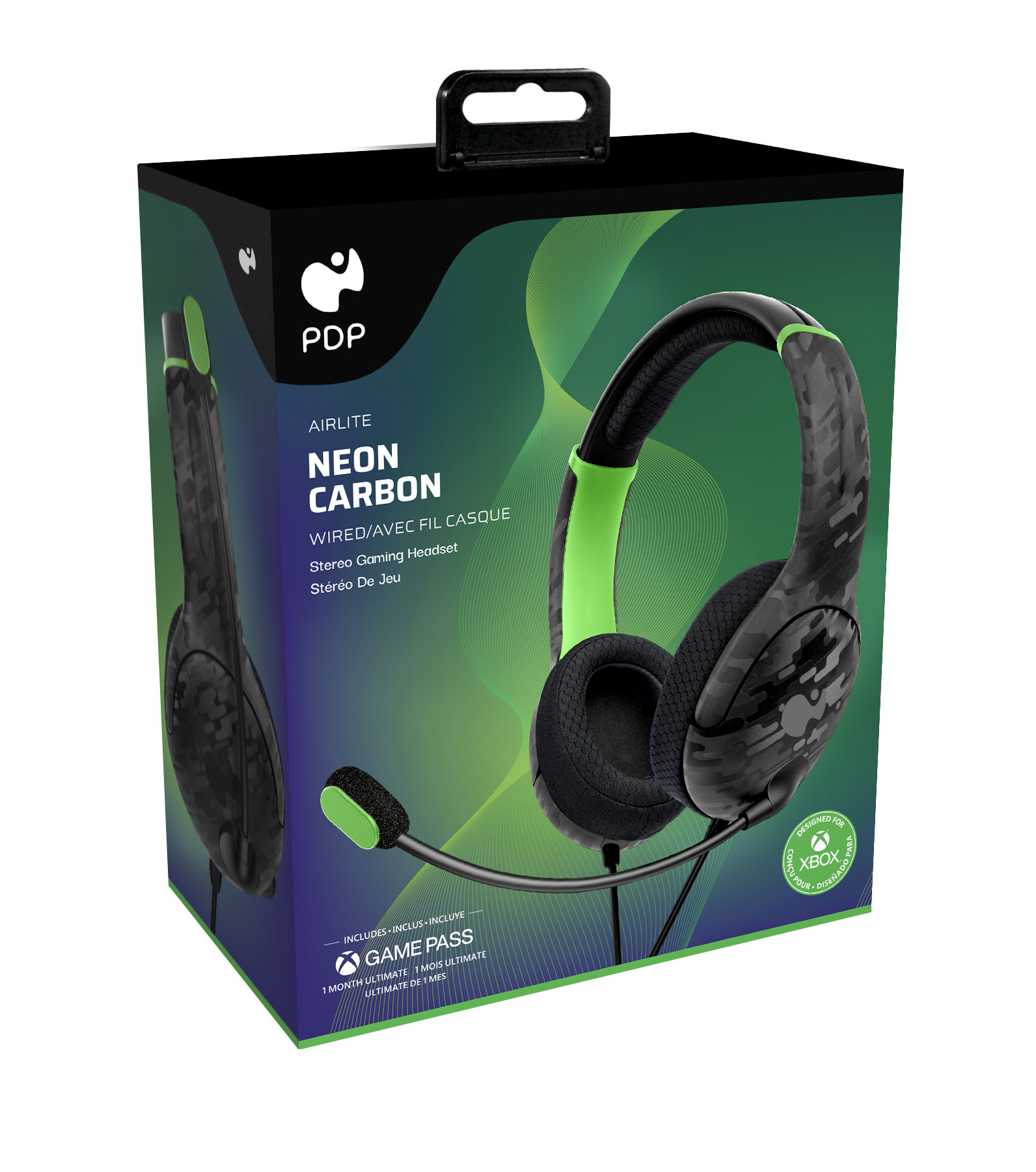 PDP Airlite Wired Headset 049-015-CMGG Xbox, Neon Carbon