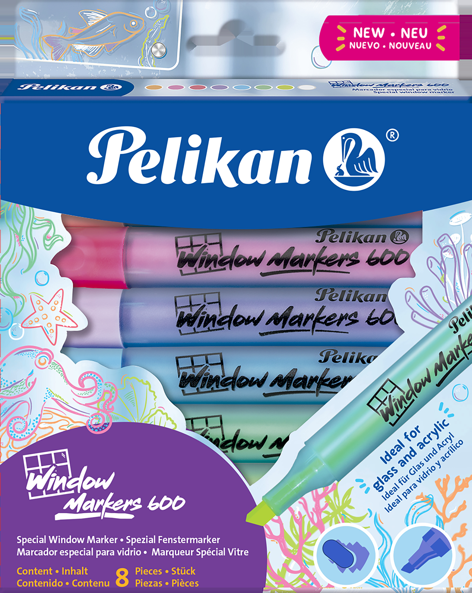 photo PELIKAN Windowmarker 2-5mm 400205347 8 couleurs