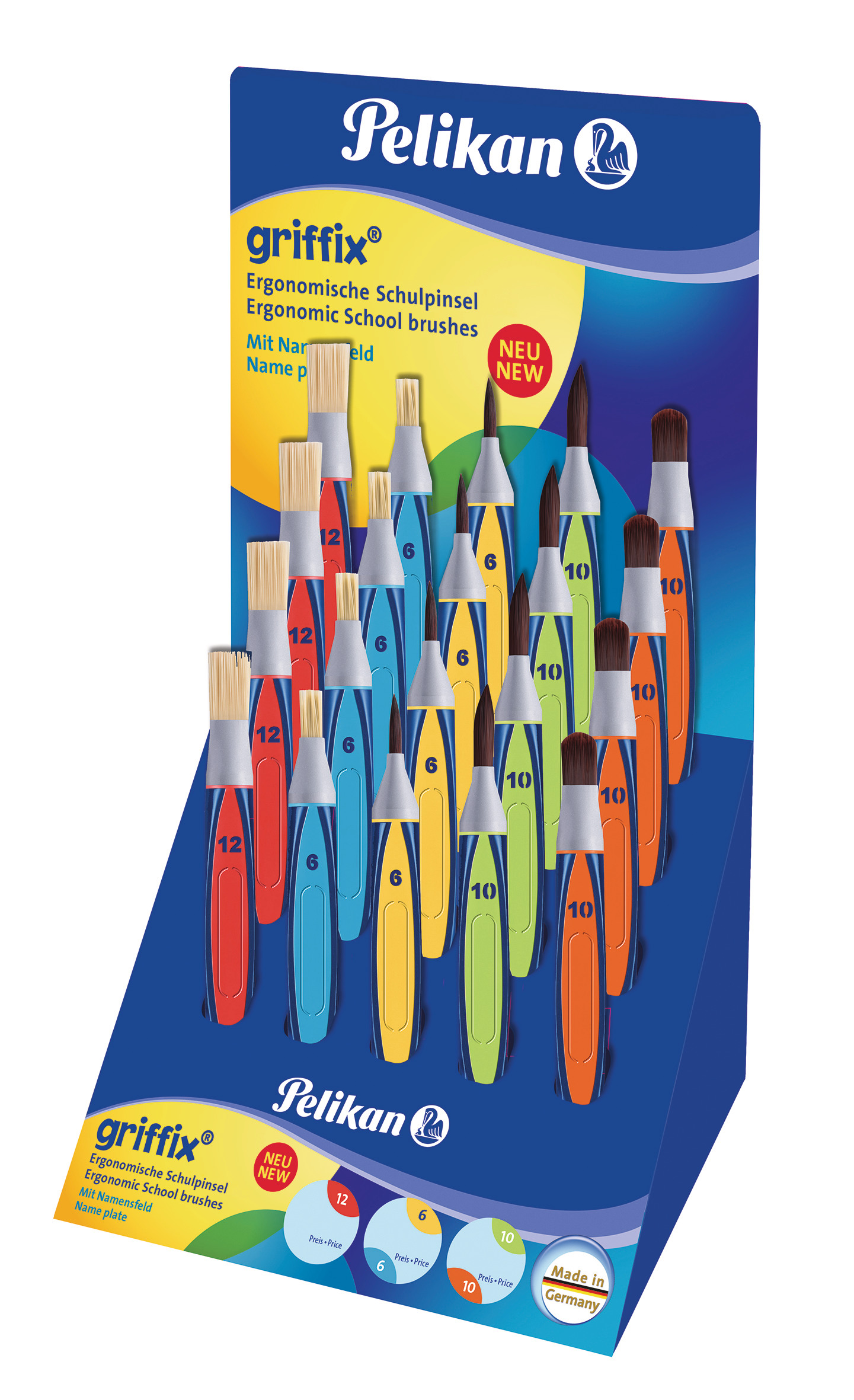 Display Pinsel Griffix 603232 5 Farben