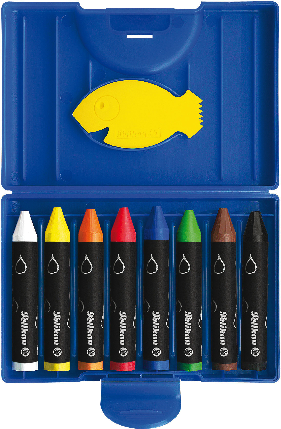PELIKAN Crayons de cire Griffix 666/8WL 8 couleurs ass. étui