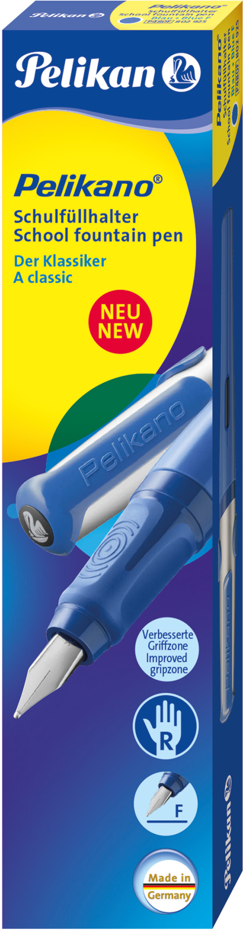 PELIKAN Stylo plume Pelikano P480 F 802925 bleu, pour droitiers