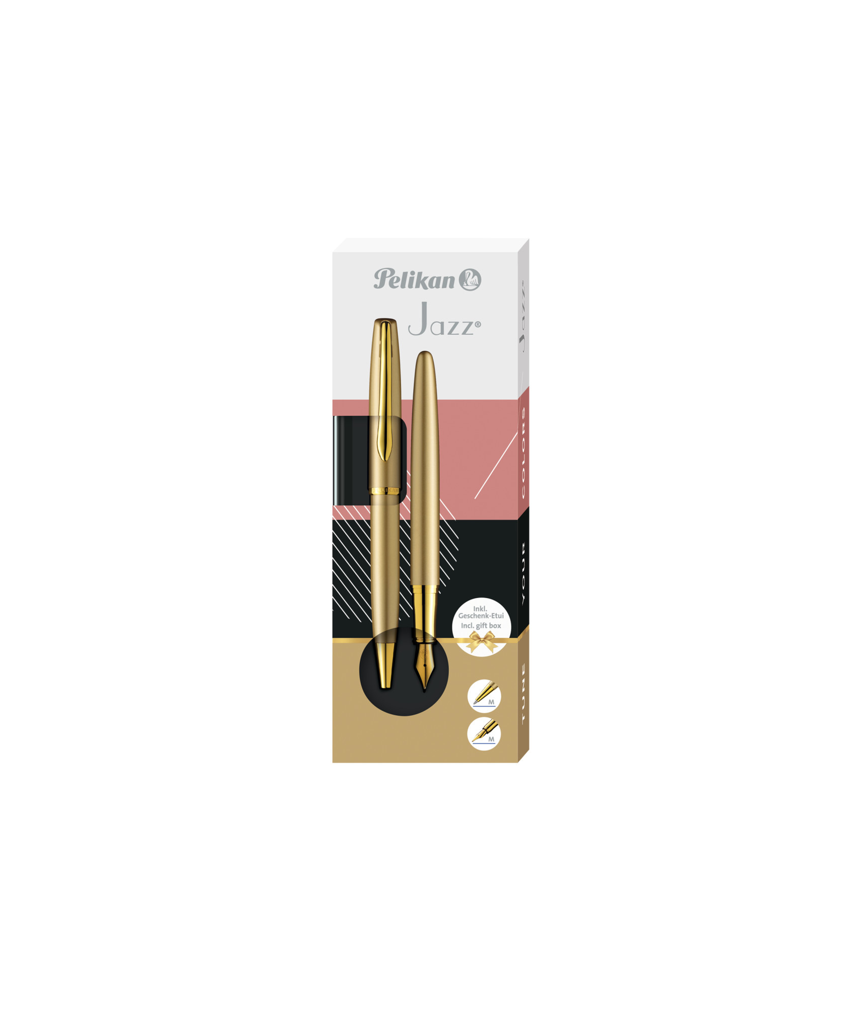 PELIKAN Stylo plume&stylo bille 821889 Jazz Noble Elegance Gold
