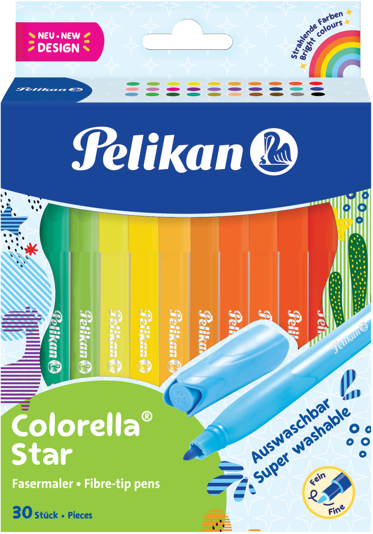 PELIKAN Crayons-feutres Colorella 822336 30 pcs étui en carton 30 pcs étui en carton
