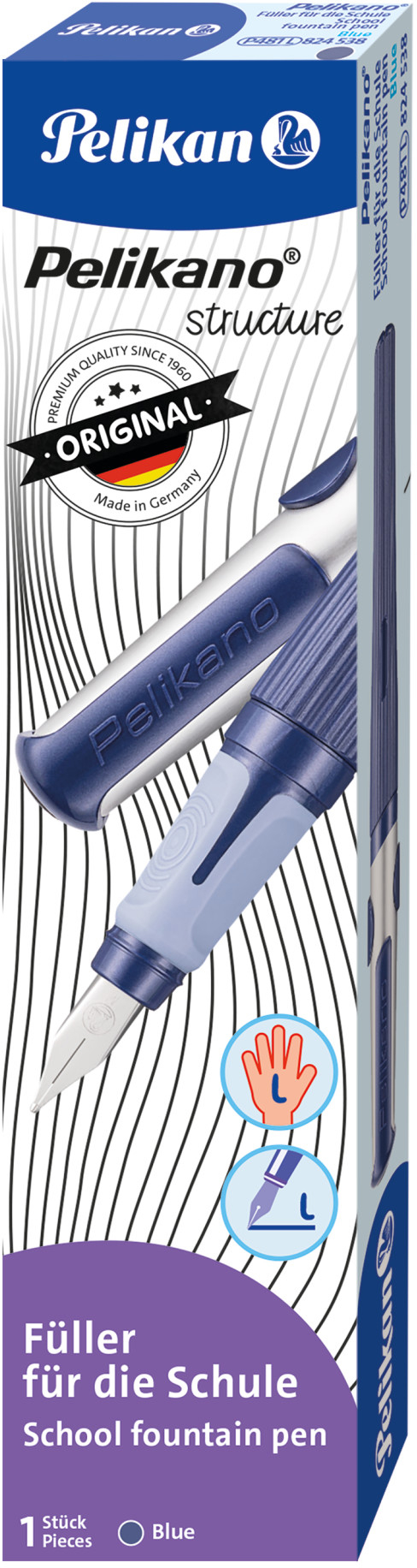 PELIKAN Stylo Plume Structure L 824538 bleu, gaucher