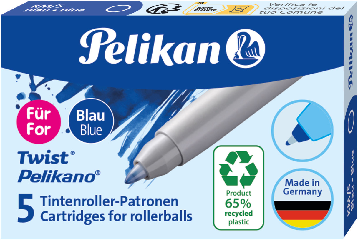 PELIKAN Cart. Rollball Eco 824682 bleu