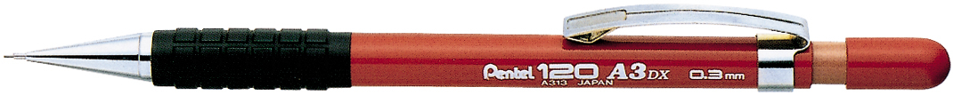 PENTEL Porte-mines 0,3mm A313-B rouge rouge