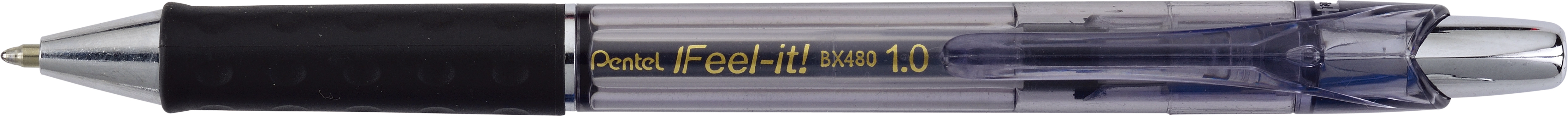 PENTEL Stylo à bille Feel-it 1mm BX480-A noir