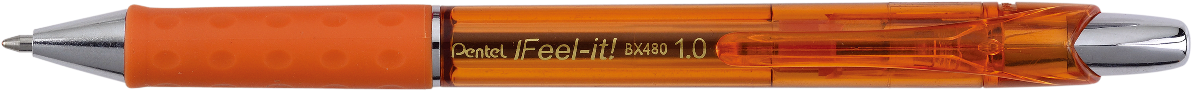 PENTEL Stylo à bille Feel-it 1mm BX480-F orange