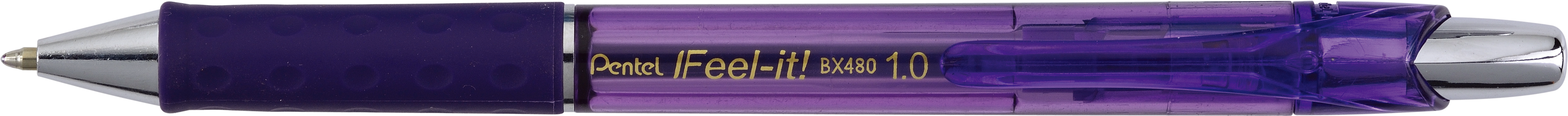 PENTEL Stylo à bille Feel-it 1mm BX480-V violet violet