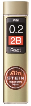 PENTEL Minen AINSTEIN 0,2mm C272W-2B 2B 10 pcs. 2B 10 pcs.