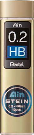 PENTEL Minen AINSTEIN 0,2mm C272W-HB HB 20 pcs.
