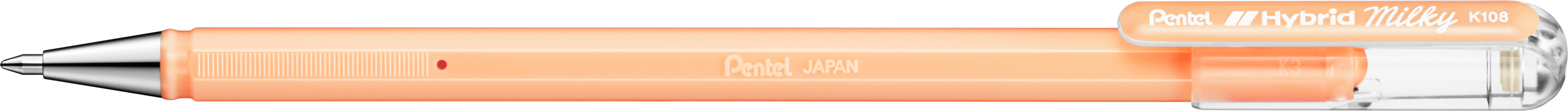 PENTEL Roller Hybrid Metal 0.8mm K108-PF pastell orange