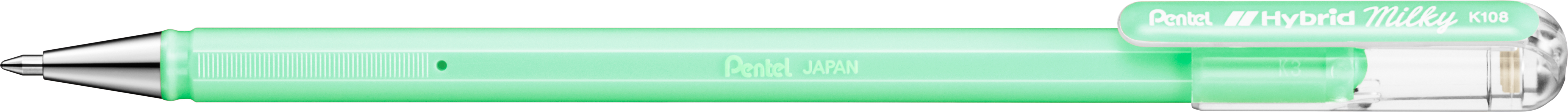PENTEL Roller Hybrid Metal 0.8mm K108-PK pastell vert claire