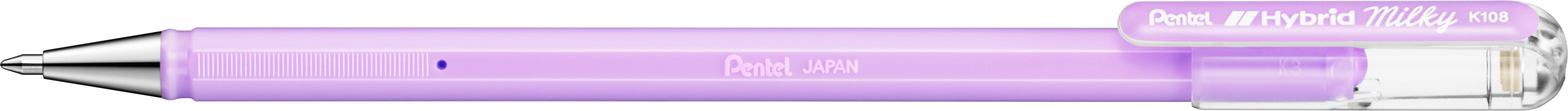 PENTEL Roller Hybrid Metal 0.8mm K108-PV pastell violet