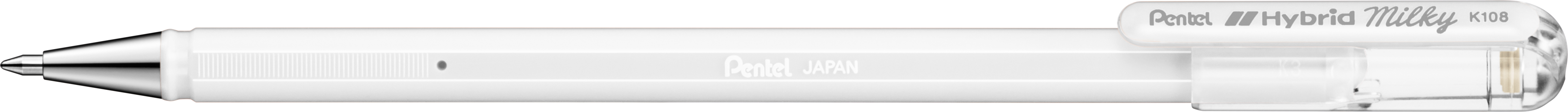 PENTEL Roller Hybrid Metal 0.8mm K108-PW blanc