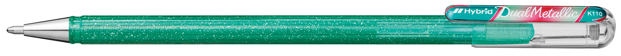 PENTEL Roller Hybrid Metal 1mm K110-DMDX turquoise/rouge/vert