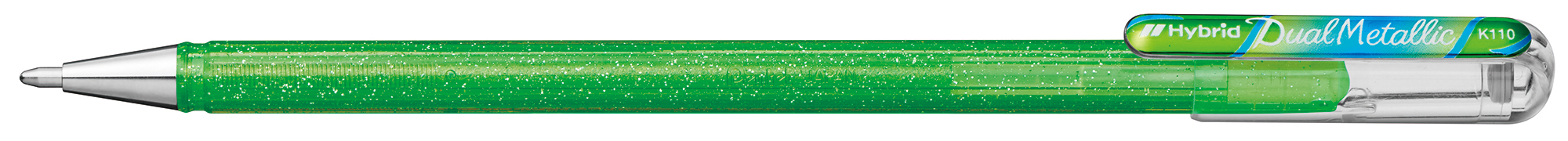 PENTEL Roller Hybrid Metal 1mm K110-DMKX vert claire/bleu/rouge