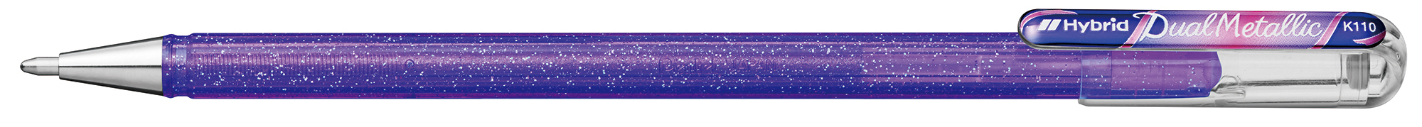 PENTEL Roller Hybrid Metal 1mm K110-DMVX violet/rouge/bleu violet/rouge/bleu