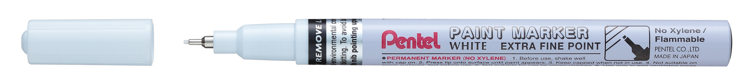 PENTEL Paint Marker 0,7mm MFP10-W blanc blanc