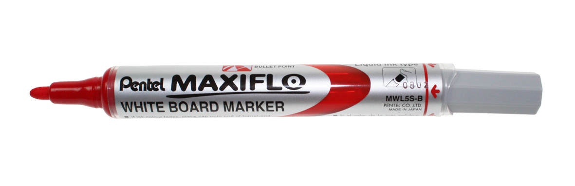 PENTEL Whiteboard Marker MAXIFLO 4mm MWL5S-B rouge