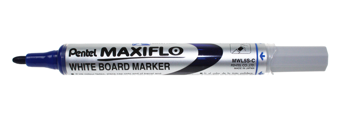 PENTEL Whiteboard Marker MAXIFLO 4mm MWL5S-C bleu