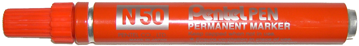 PENTEL Permanent Marker 4,3mm N50-B rouge rouge