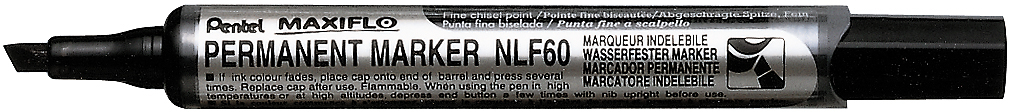 PENTEL Marker Maxiflo 2-4,5mm NLF60-AO noir