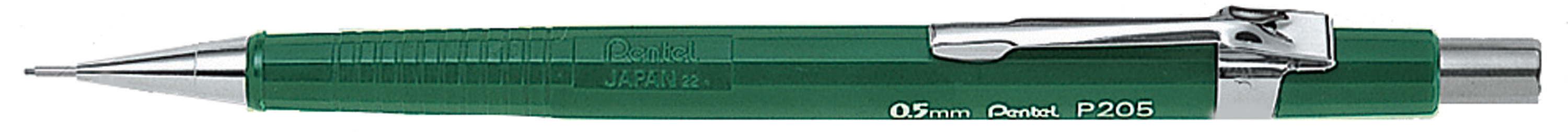 PENTEL Porte-mines Sharp 0,5mm P205-D vert avec gomme