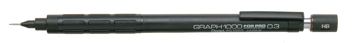 PENTEL Porte-mines Graph 0,3mm PG1003-E noir