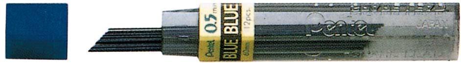 PENTEL Mines 0,5mm PPB-5X bleu 12 pcs. bleu 12 pcs.