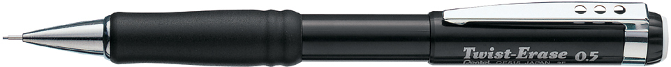PENTEL Porte-mines Twist Eraser 0,5mm QE515AX noir