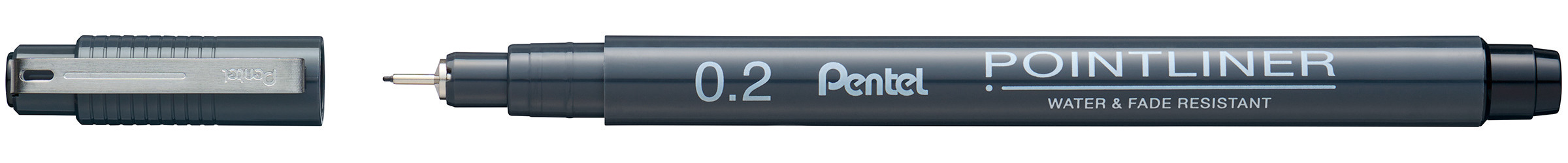 PENTEL Fineliner Pigment 0.2 mm S20P-2A POINTLINER, noir