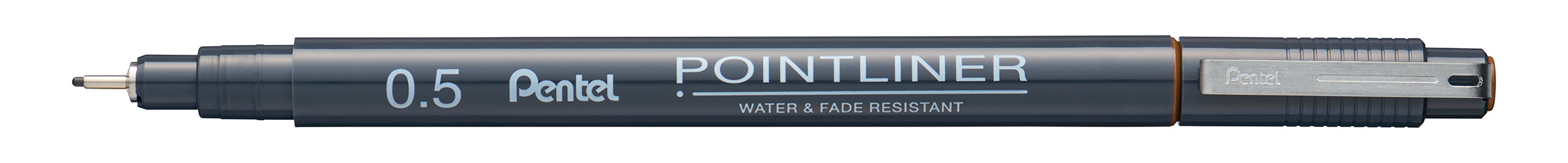 PENTEL Fineliner Pigment 0.5 mm S20P-5SP POINTLINER, sepia