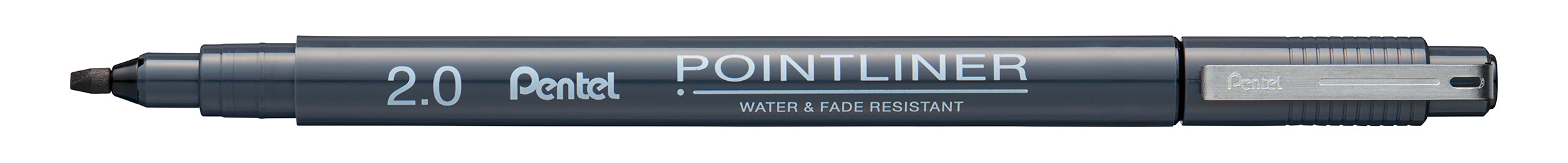 PENTEL Fineliner Pigment 2.0 mm S20P-C2A POINTLINER, noir POINTLINER, noir