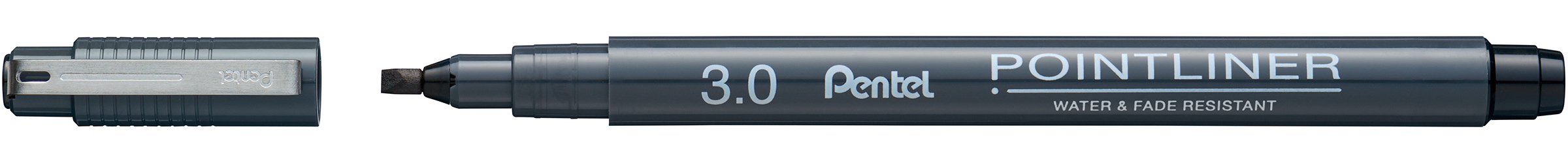 PENTEL Fineliner Pigment 3.0 mm S20P-C3A POINTLINER, noir POINTLINER, noir