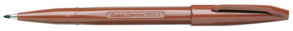 PENTEL Stylos fibre Sign Pen 2.0mm S520-E brun brun