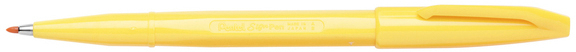 PENTEL Stylos fibre Sign Pen 2.0mm S520-G jaune jaune