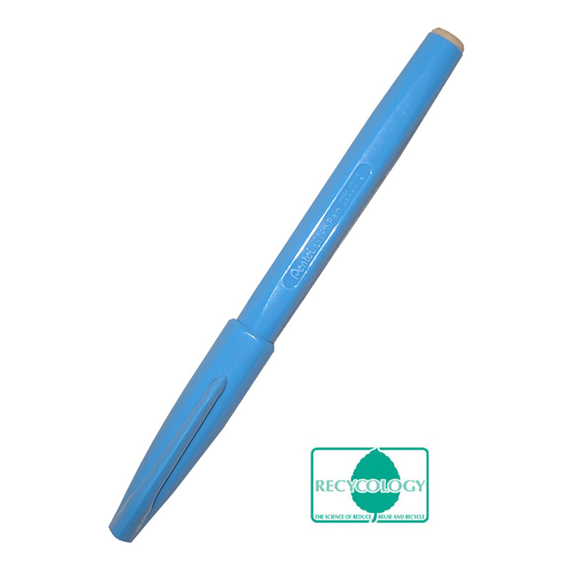 PENTEL Stylos fibre Sign Pen 2.0mm S520-S bleu claire