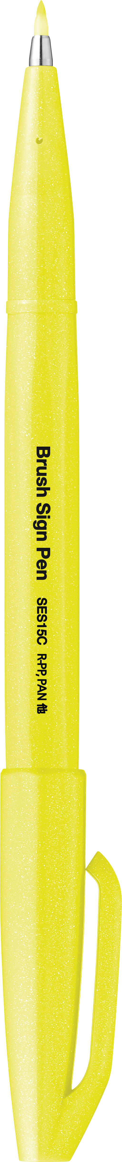 PENTEL Brush Sign Pen SES15C-FGX Fluo jaune