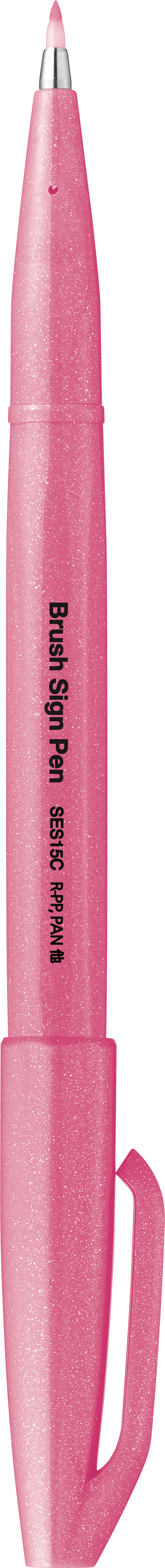 PENTEL Brush Sign Pen SES15C-FPX Fluo rose